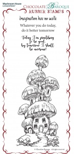 Mushroom House Rubber Stamp sheet - BM